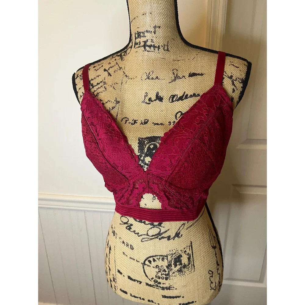 Victoria's Secret‎ Bra sexy plunge Adjustable Straps Hook Back sexy lined 36DD